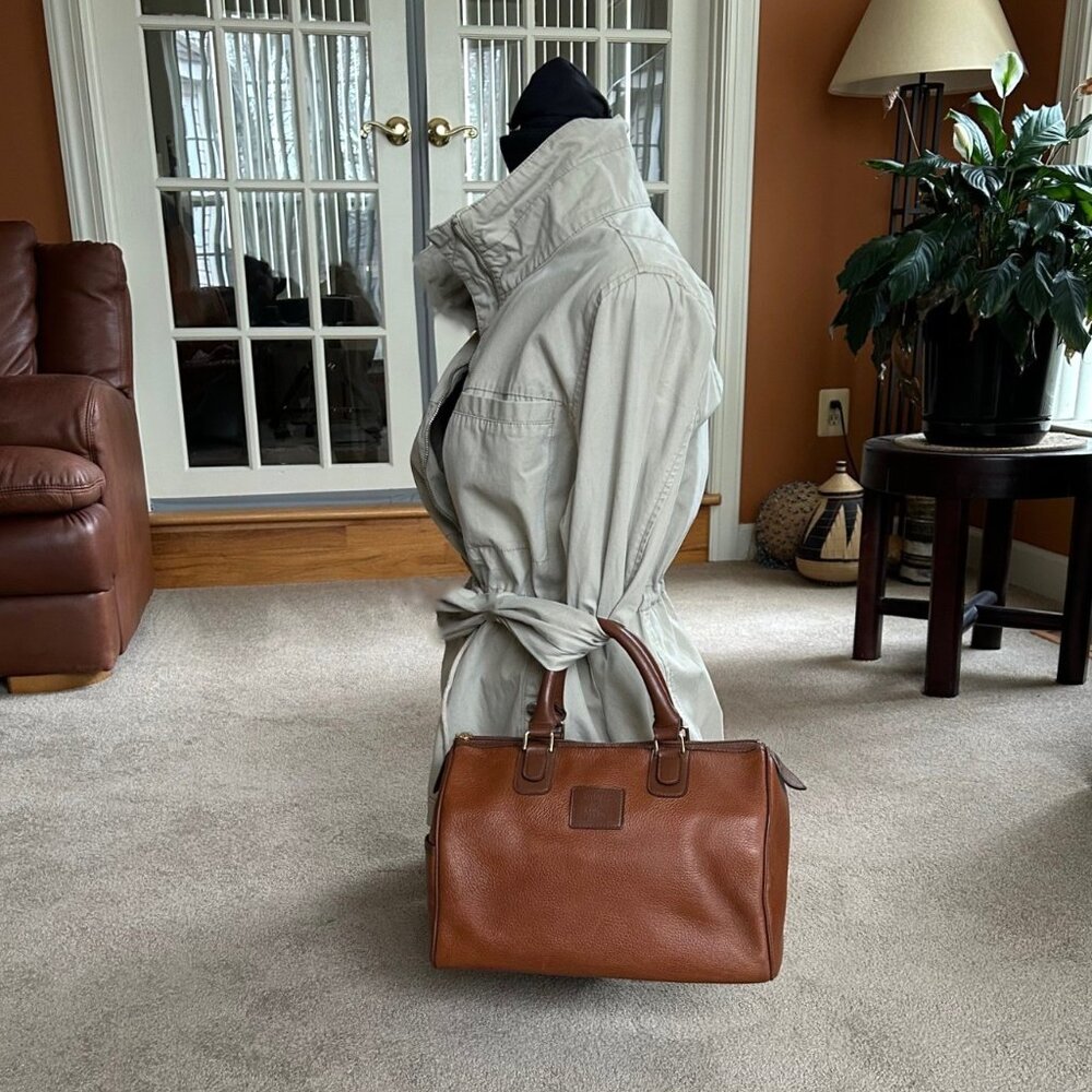 BURBERRY Leather Boston Bag British Tan - Picture 3 of 16